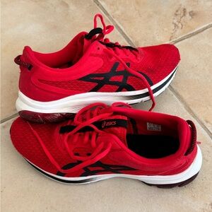 Asics Vibrant Red running shoes